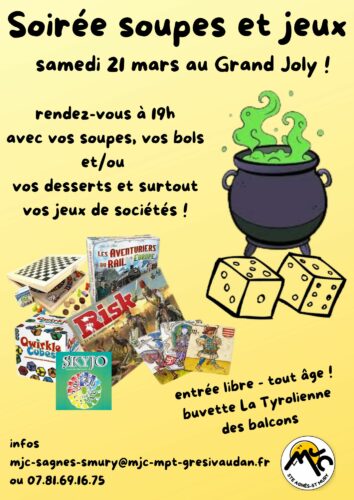 soirée Soupes & Jeux